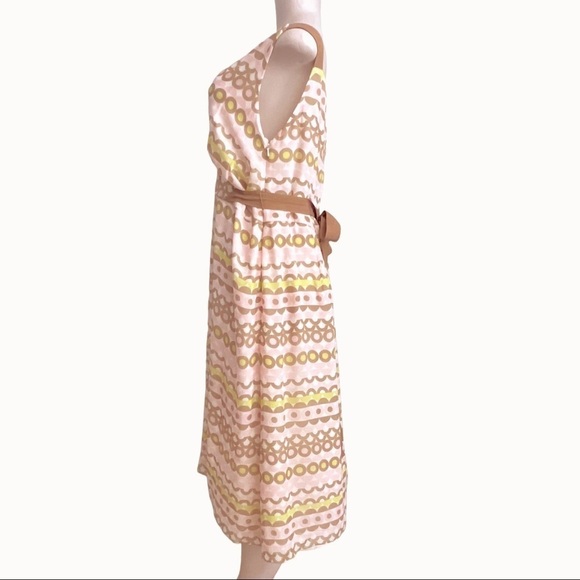 Hobbs Invitation Silk Chiffon Circle print Dress SZ 18 Multicolor - Picture 6 of 16